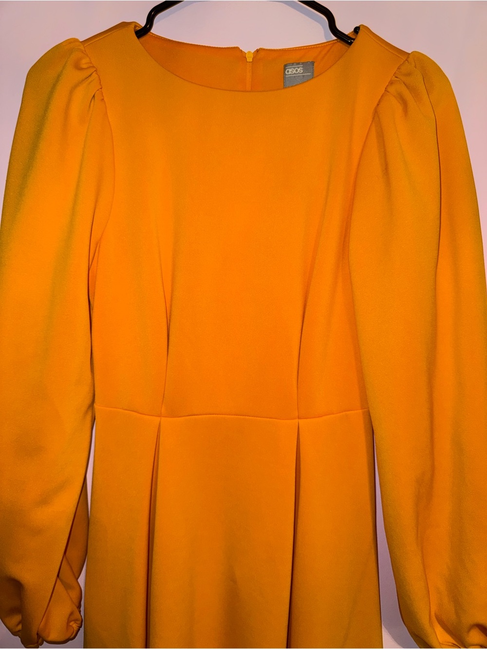 ASOS Women's Mustard Long Sleeve Maxi Dress - Picture 3 of 4